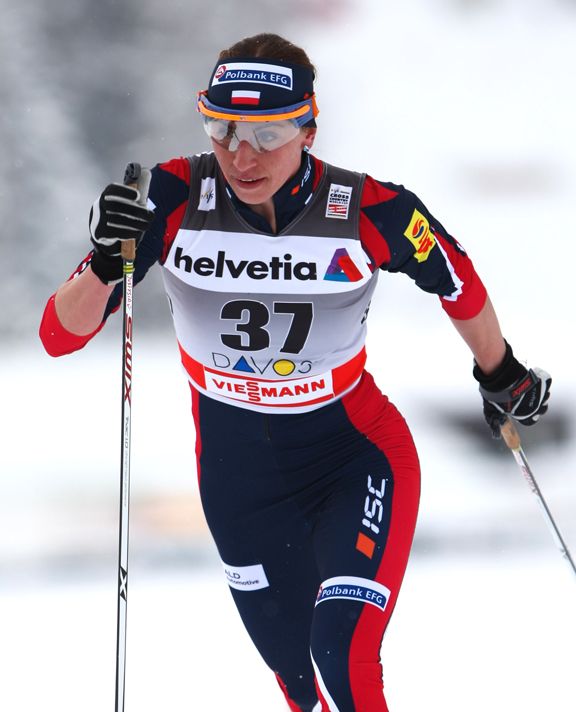 Justyna Kowalczyk (POL) tough as nails....