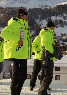 Alex Harvey (CAN) and members of the Canadian squad… [P] Nordic Focus