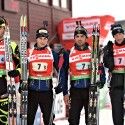 France’s Men’s Relay Team (l-r) M. Fourcade, Boeuf, S. Fourcade and Jay [P] NordicFocus