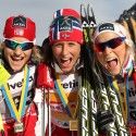 (l-r) Skofterud, Bjoergen, Johaug  [P] Nordic Focus