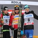 Men’s podium (l-r) Cologna 2nd, Northug 1st, Poltaranin 3rd  [P] Nordic Focus