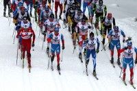 Men’s Pursuit field on Day 2 at the Tour de Ski [P] Nordic Focus
