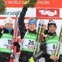 (l-r) Bjoerndalen, Birnbacher and Fourcade [P] NordicFocus