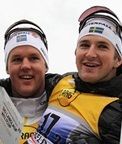 (l-r) Jesper Modin (SWE) and Teodor Peterson [P] Nordic Focus