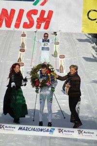 Joergen Auklund (NOR) takes the win followed by brother Anders. [P] Worldloppet