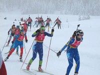 Biathlon girls get things underway [P] SMS Nordic