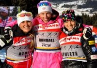 Teammates and finishers! Me, Kikkan & Liz  [P] courtesy Holly Brooks