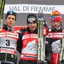 2012 Tour de Ski Overall podium (l-r) Hellner 2nd, Cologna 1st, Northug 3rd. [P] Nordic Focus