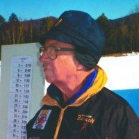 Vern officiating the Continental Cup Nordic Combined in 2009. [P] courtesy of Joe Lamb