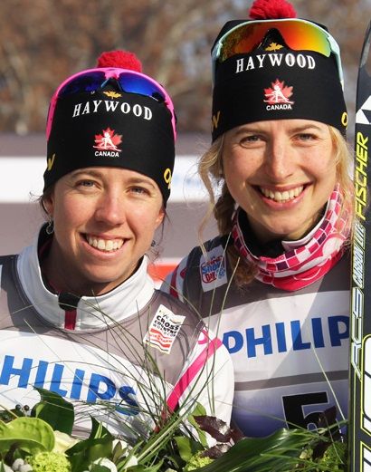 Perianne Jones (CAN) and Chandra Crawford...