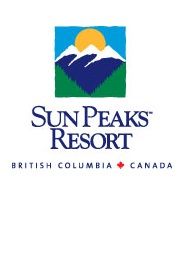 Sun Peaks...