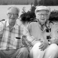 Vern and his wife Winnie at Elk Lake. [P] courtesy of Joe Lamb