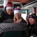 Sadie, Ida, Kikkan and I on the way to training [P] courtesy of Jessie Diggins