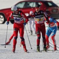 Last exchange Petter Northug and Johnsrud Sundby (NOR) [P] Nordic Focus