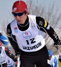 Noah Hoffman (USA) placed a strong 8th in the U23 Men’s Skiathlon. [P] Nordic Focus