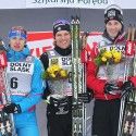 Final podium (l-r): Morilov 2nd, Kershaw 1st, Hattestad 3rd. [P] Nordic Focus