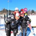 Team USA rocks at the finishline… [P] Kikkan Randall