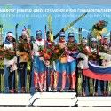 Women’s relay podium at FIS Junior World XC Ski Championships in Erzurum [P] Nordic Focus