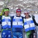 J2 girls podium (l-r) Kern (CSU) 2nd, Blanchet (APU) 1st, Sonnesyn (MW) 3rd [P] Gunther Kern
