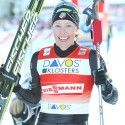 Kikkan Randall finished third in the individual sprint in Davos. [P] Nordic Focus