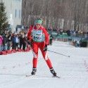 Nicole Schneider (CXC) approaching the finish line in her team’s first place finish in the mixed relay [P] John Bernard