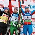 (l-r) Neuner 2nd, Domracheva 1st and Vilukhina 3rd [P] Nordic Focus