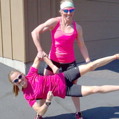 Kikkan demonstrates...