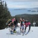 Holly Brooks and friends showing this is an “Only In Alaska” moment. [P] courtesy of Holly Brooks