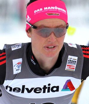 Katrin Zeller in Oberhof...