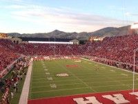 One night a bunch of us went to a University of Utah college football game against the football powerhouse – USC. It was so much fun – America IS football. Boom. Loved it. [P] The Nish