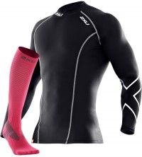 6th Prize –  2XU Long Sleeve Thermal Compression Top and Elite Socks (value $195)