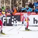 Canada’s Cockney (r) takes Australia’s Tritscher in their 1/4 final heat [P] Pam Doyle