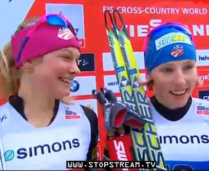 Golden girls Diggins (l) and...