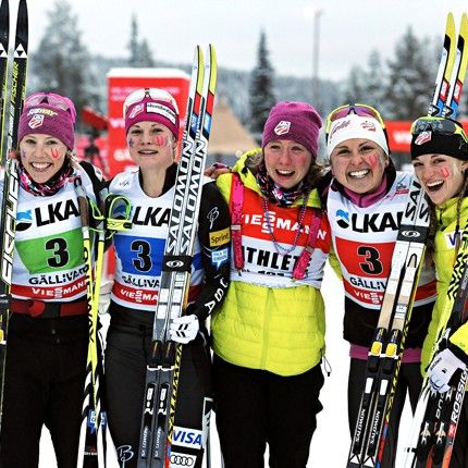 US Women’s Team (l-r): Randall, Diggins,...