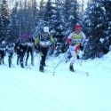 Emily Nishikawa leading 2nd lap [P] Rodney Ruddock/Ski*go