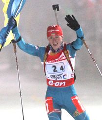 Vita Semerenko (UKR) celebrates her team’s...