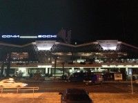 The Sochi airport [P] Jessie Diggins