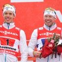 Team Sweden’s Hellner (l) and Joensson take the silver [P] Nordic Focus
