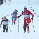 Northug bests Poltoranin (l) for the win.  [P] Nordic Focus