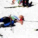 Bjornsen collapses at the finish [P] Mark Nadell