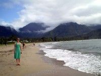 Hanging at Hanalei Bay on the North Shore. [P] courtesy of Ida Sargent