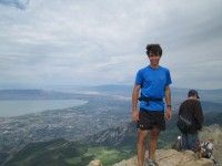 Noah Hoffman atop Mt Timpanogas [P] courtesy of Noah Hoffman