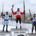 Elite men’s podium (l-r) Gregg 2nd, Ellefson 1st, Freeman 3rd [P] Annie Pokorny