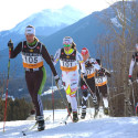 Brittany Webster and Emily Nishikawa in the lead. [P] Angus Cockney