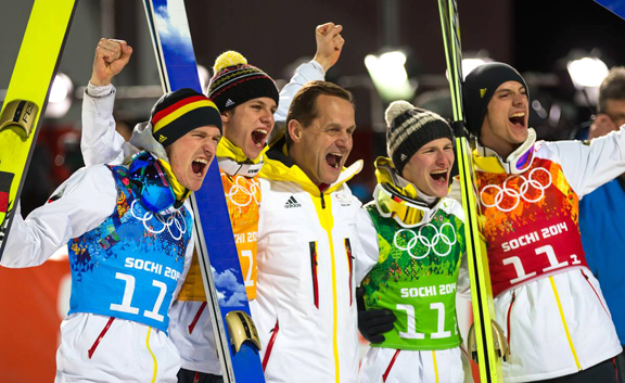 Germany Topples Austria in Olympic Ski Jumping Team Event – USA 10th ...