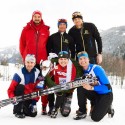 Racers and support crew – thanks to these guys! Nicolaus of SWIX Germany, Fred & Norbert of Salomon Austria. These guys waxed my skis and gave crucial feeds throughout the race! [P]Holly Brooks