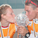 Marcus Johansson and Ksenia Konohova won the Crystal Globes in 2014 [P] Fiemme2014