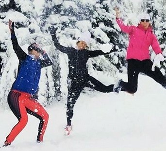 Kikkan first snowfall...