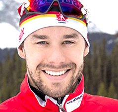 Alex Harvey trains at Mount Shark...