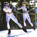 Jessie Diggins leads Ida Sargent [P] Nordic Focus